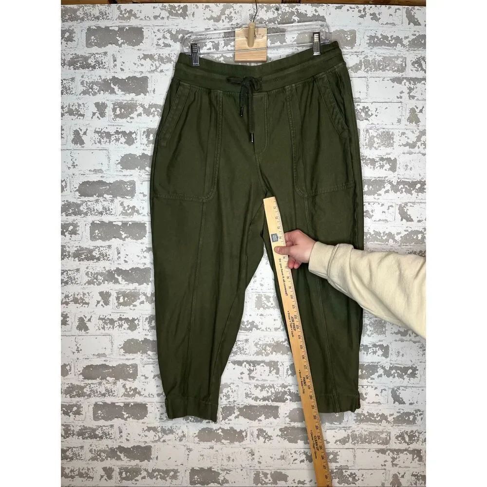 Athleta | women olive green joggers cotton blend - Picture 10 of 10